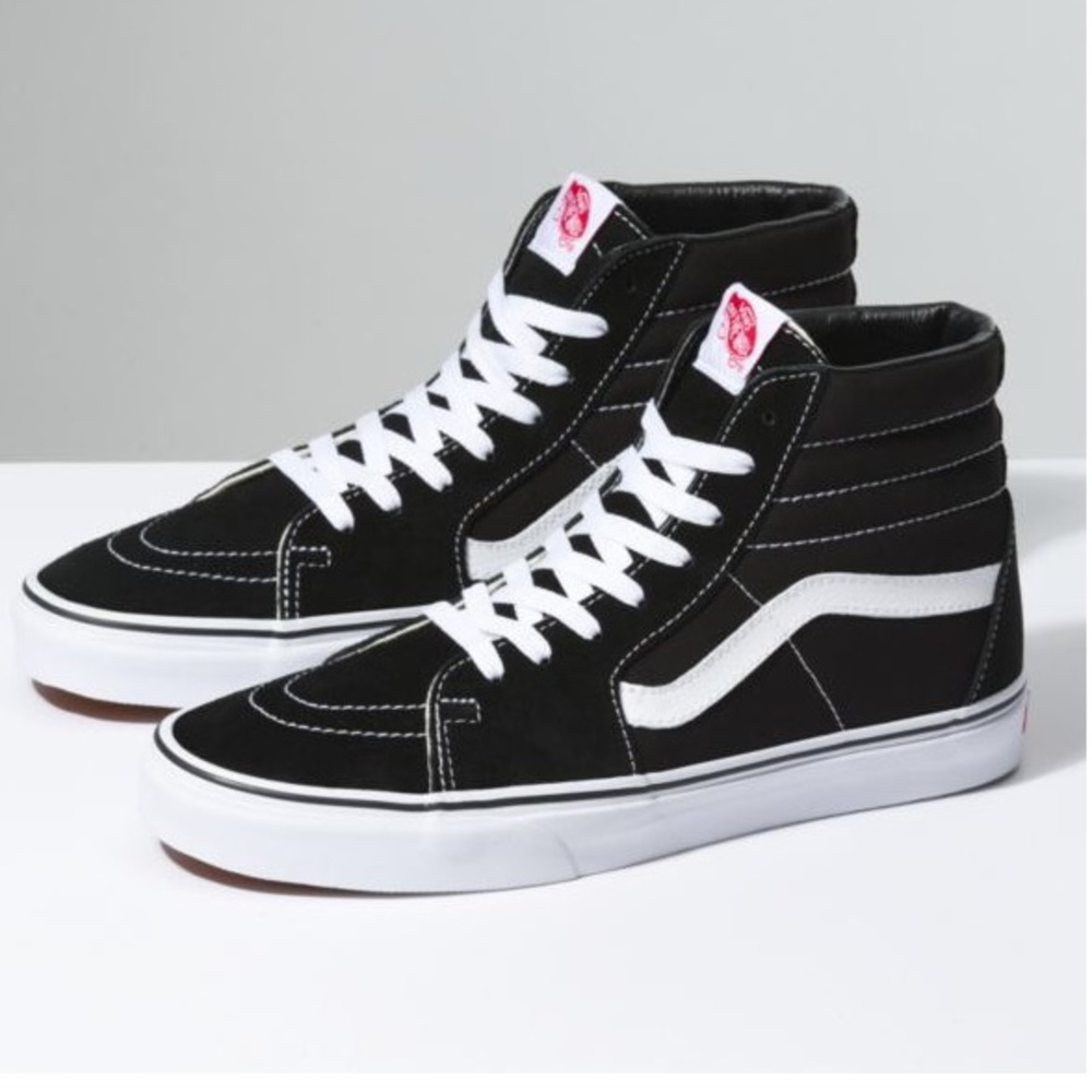 Vans Sk8-Hi Black & White Skate Shoes High Top